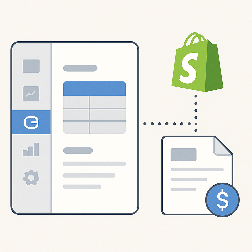 Shopify entegrasyonu ile e-ticaret satışlarının faturalandırılması